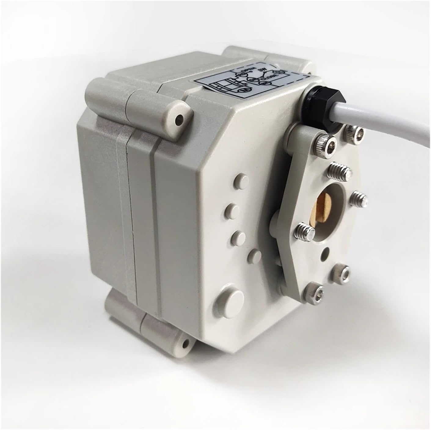 CIJIAOPOYU 電動バルブドライブヘッド DC5/12/24V、2/3/57ワイヤー自動制御アクチュエータ、ポジションインジケ