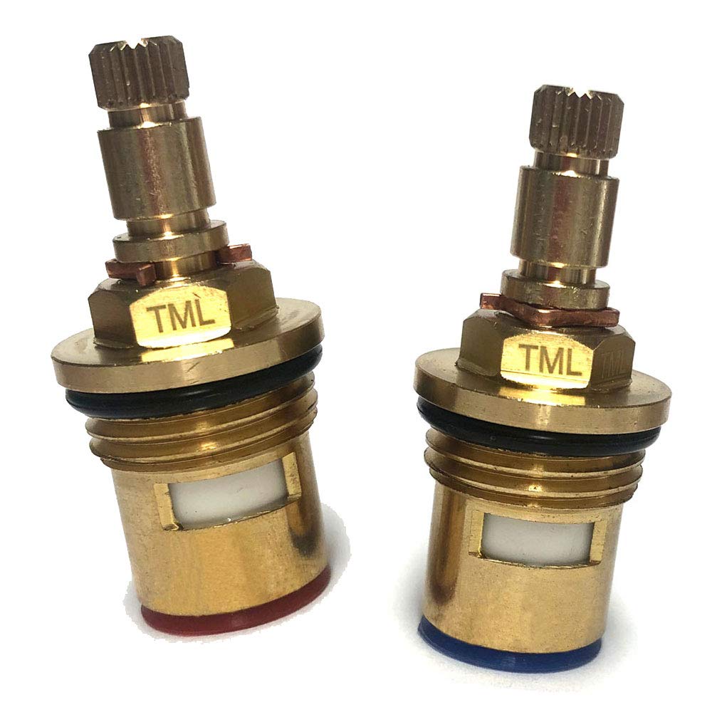 Tml 24 Spline Tap Cartridge Pair Valve Quarter Turn 52Mm Height No Threaded Collar