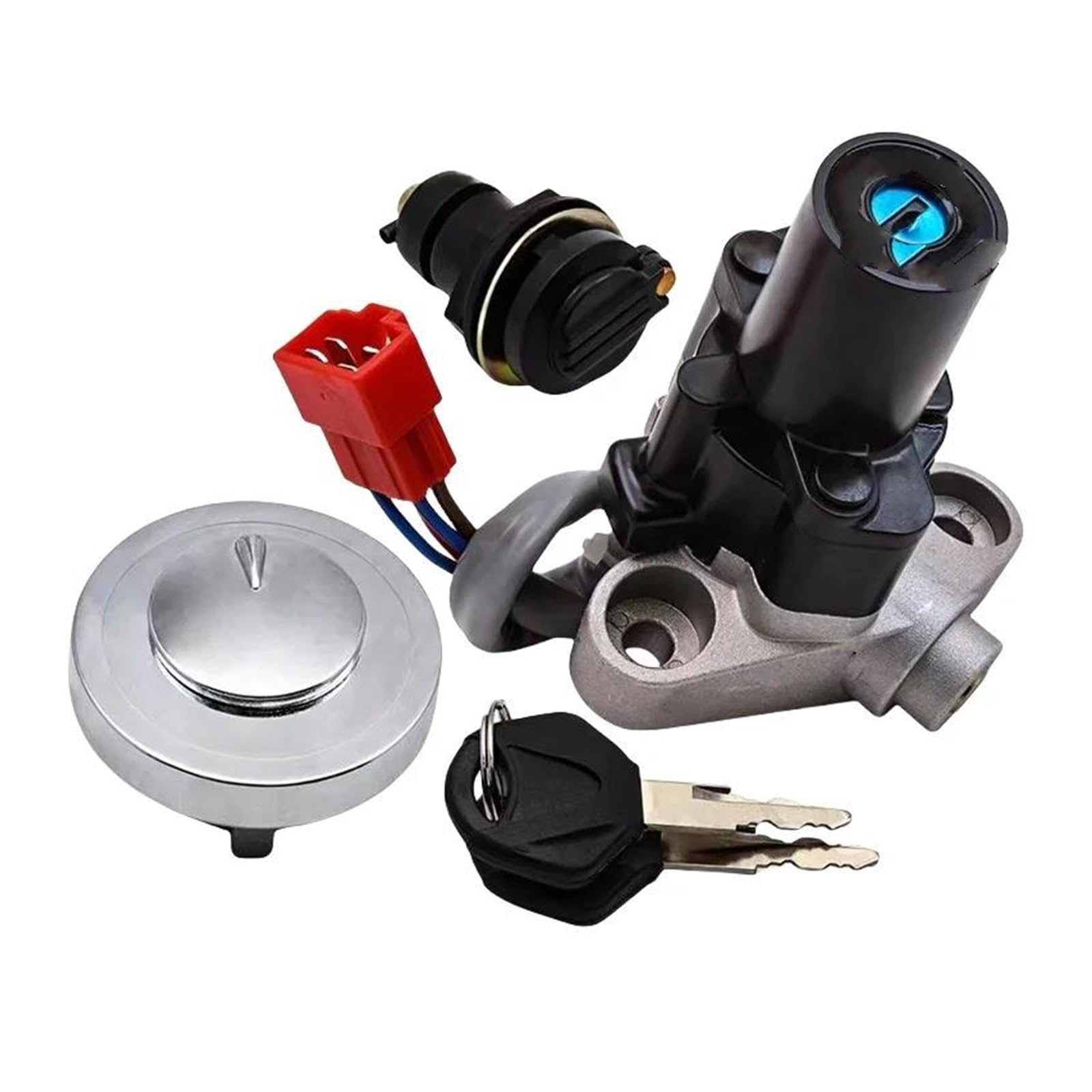 Juego Llaves Tapa Gasolina Interruptor Encendido Para V-star Para Drag Star XVS400 XVS650 XVS1100 Tapa de gasolina
