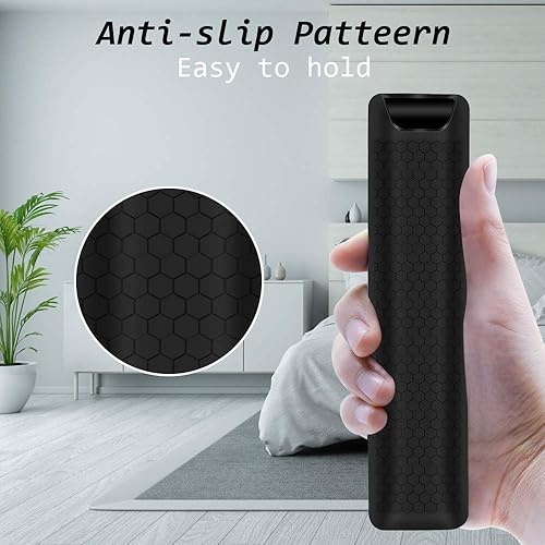 Miniatura 3 de Funda protectora de silicona compatible con Samsung Smart 4K Ultra HDTV Control remoto de la serie BN59, peso ligero antipérdida antideslizante a