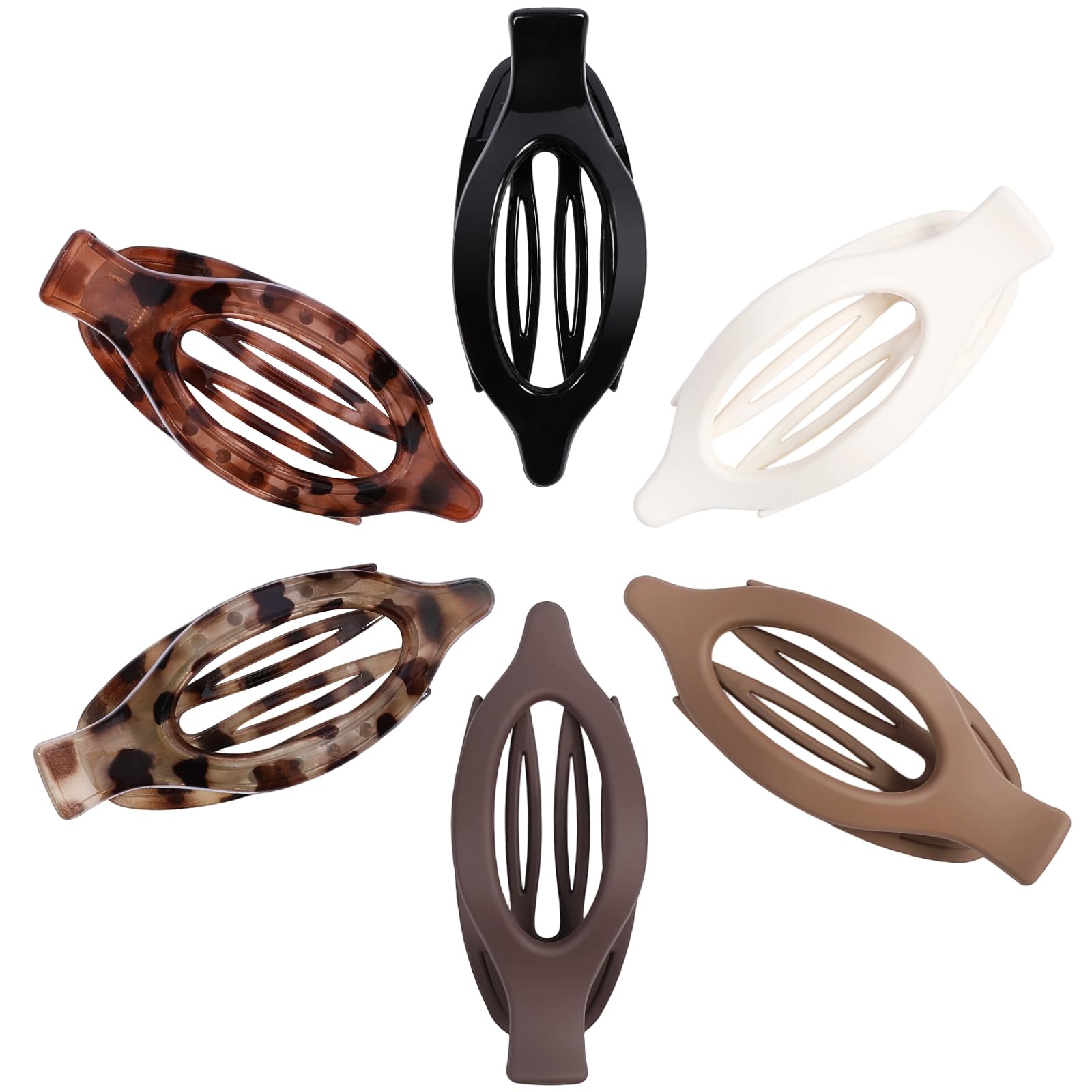 Flat Hair Clips for Women - 6 Pack -7