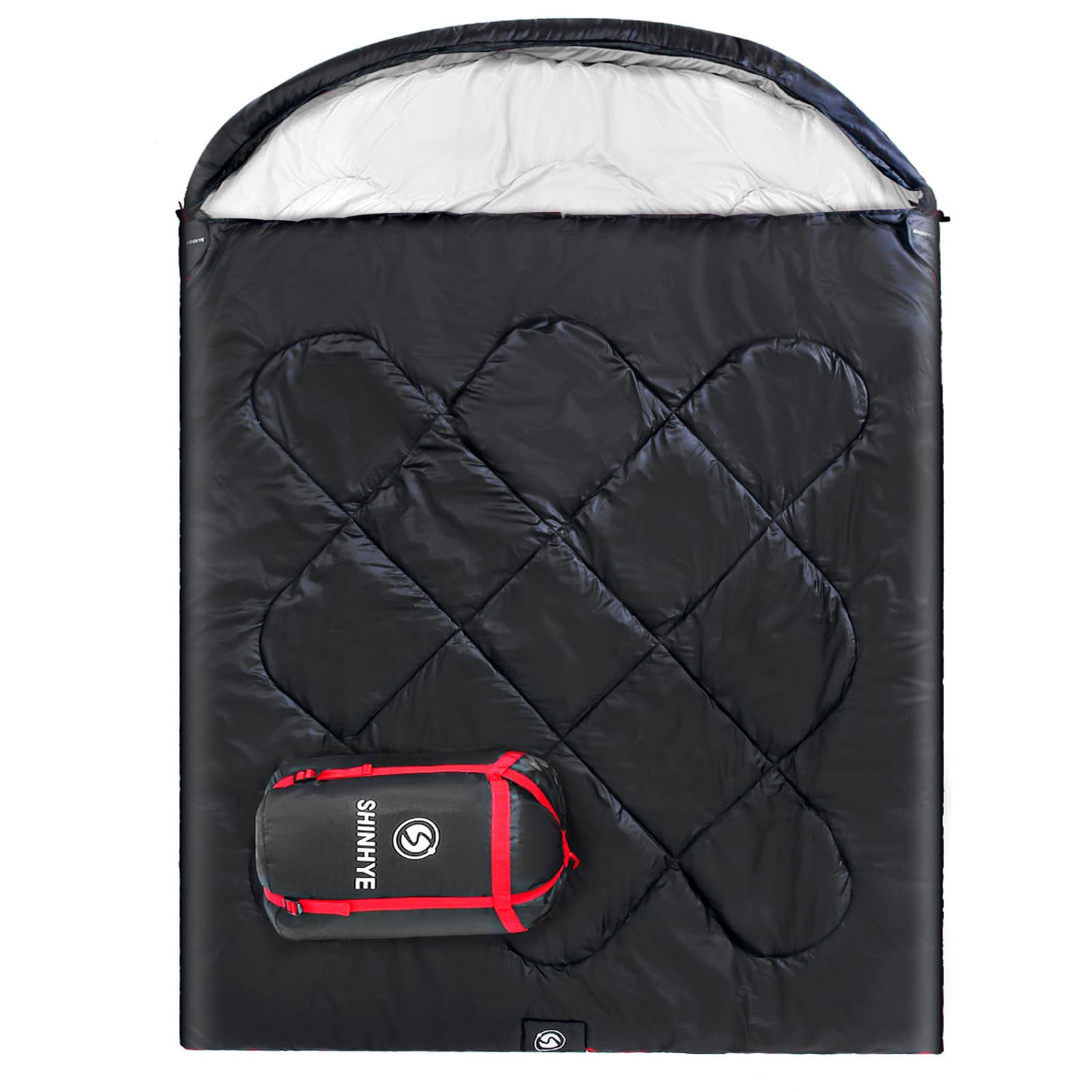 Amazon.com : ShinHye Double Sleeping Bag for Adults with 2