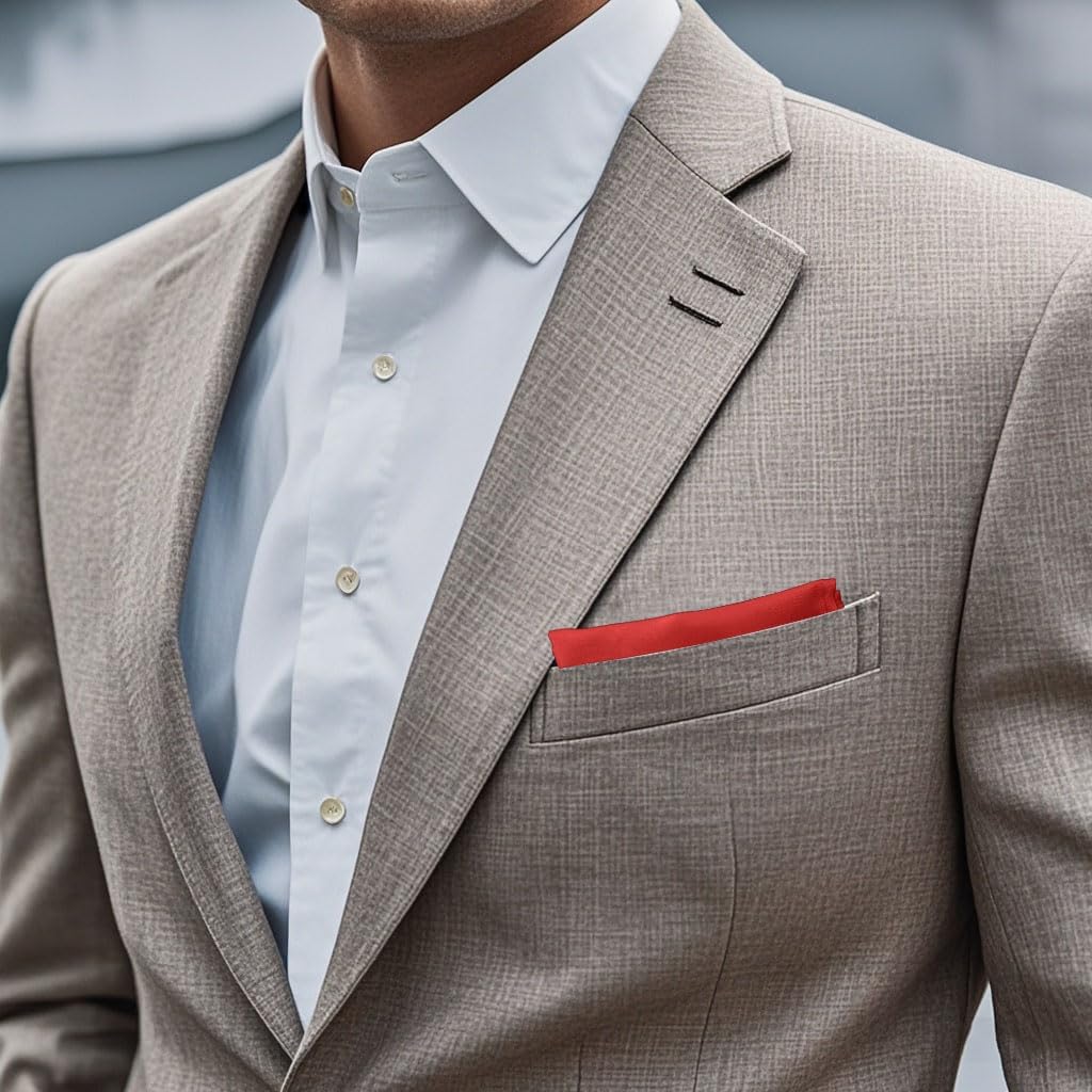 Men's Pocket Square, Solid Color Boys Handkerchiefs