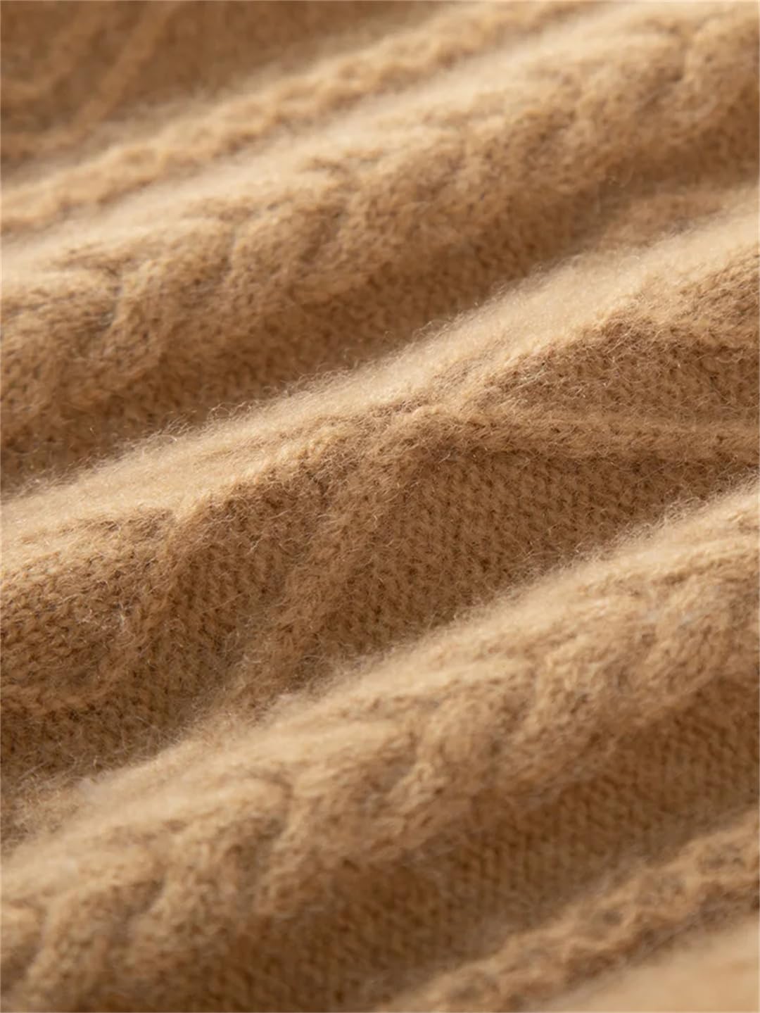 Maglione da uomo in cashmere, maglia a maglia spessa, maglia invernale in cashmere, maniche lunghe, casual
