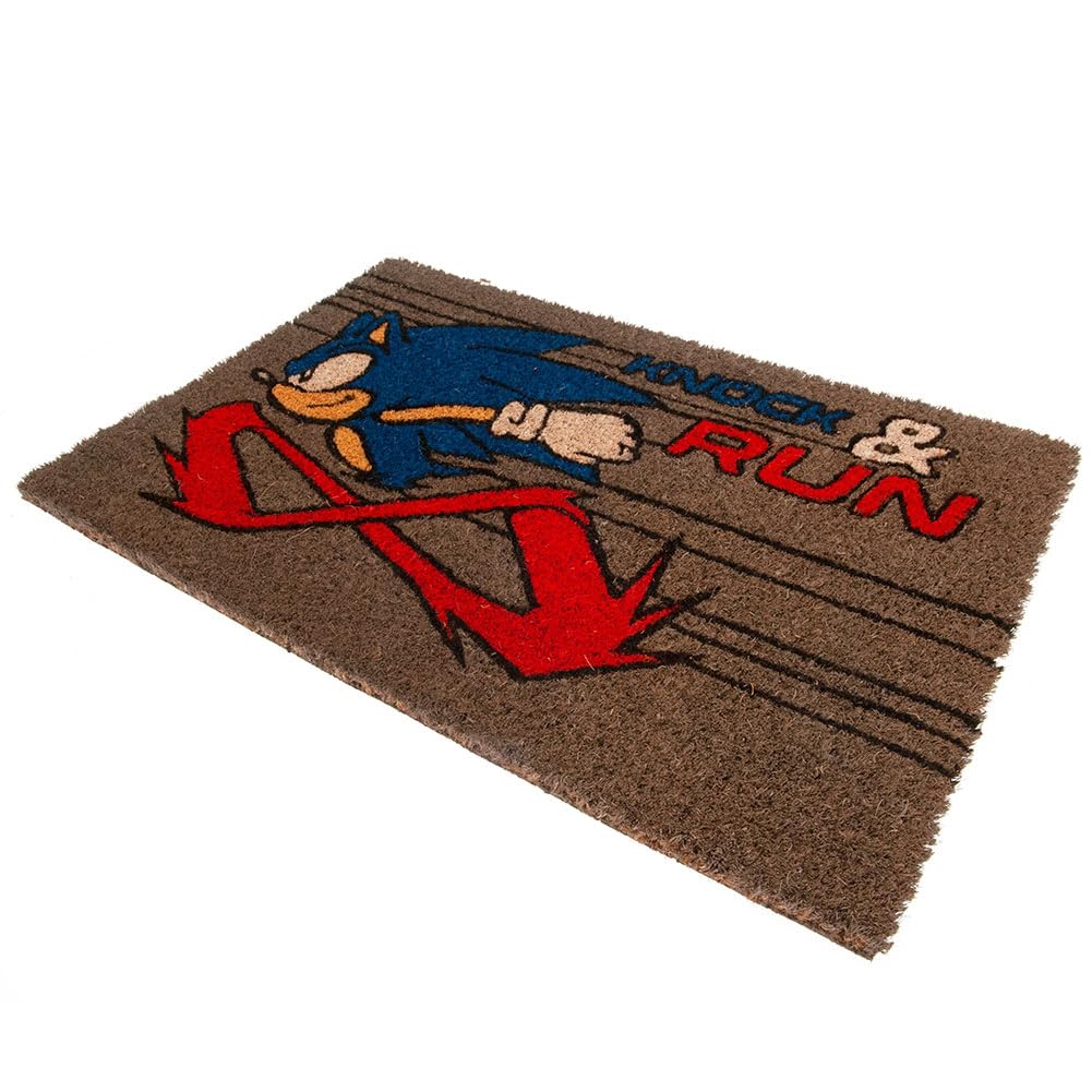 Sonic The Hedgehog (Knock And Run) 60 x 40cm Coir Doormat