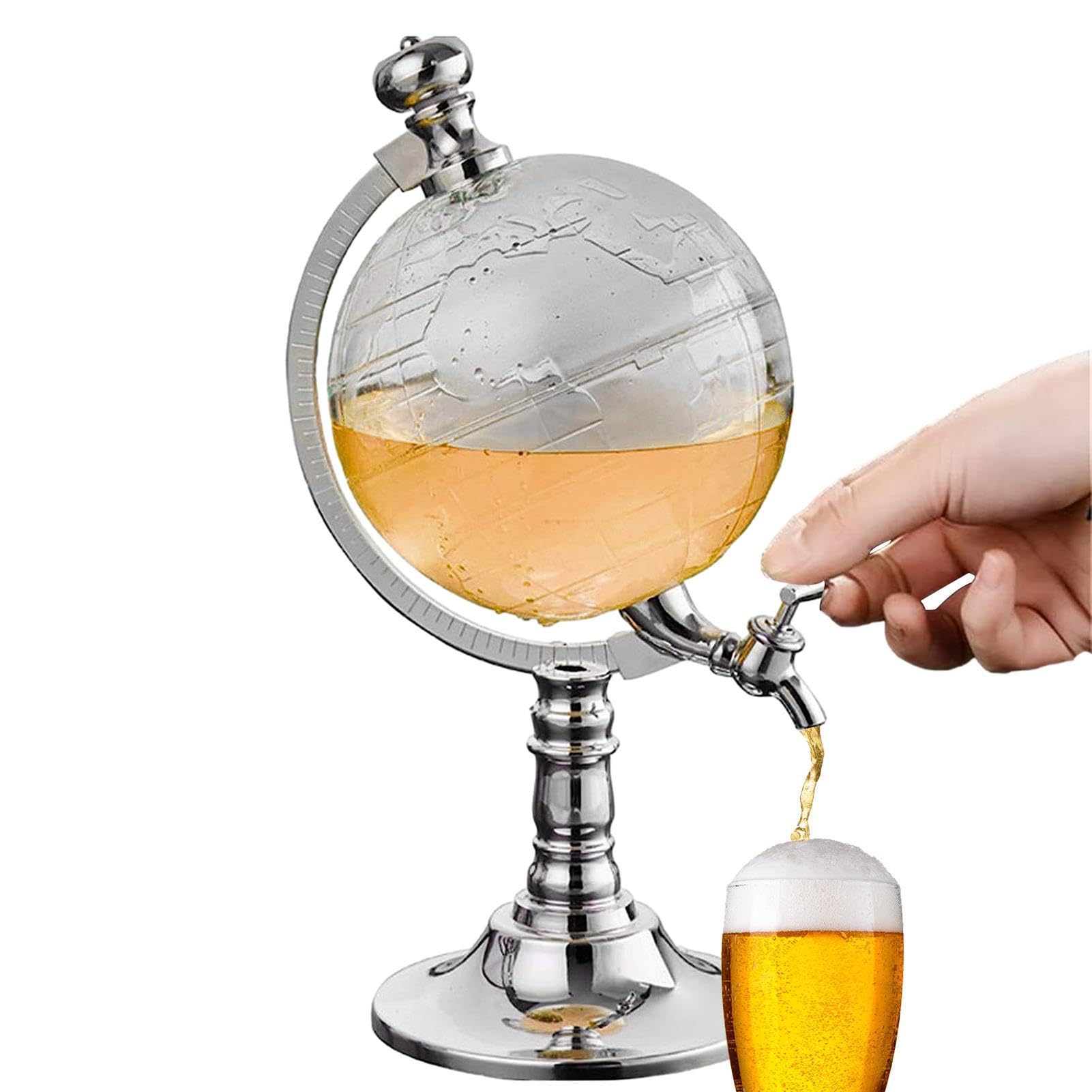 Globo di decanter per whisky - Set di decanter in vetro per vino | Dispenser versatore aeratore per vino con decanter a globo da 1,5 l, accessorio trasparente per feste da bar e club con imbuto e tapp