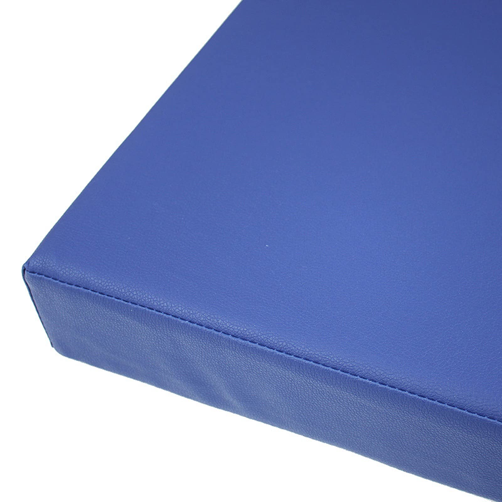 PU Leather Bench Cushion With Zippers Water Resistant Seat Cushion Pad 5cm Thick For Dining Chair Shoe Changing Stool Patio Garden Bench (Blue,70 * 30 * 5cm)