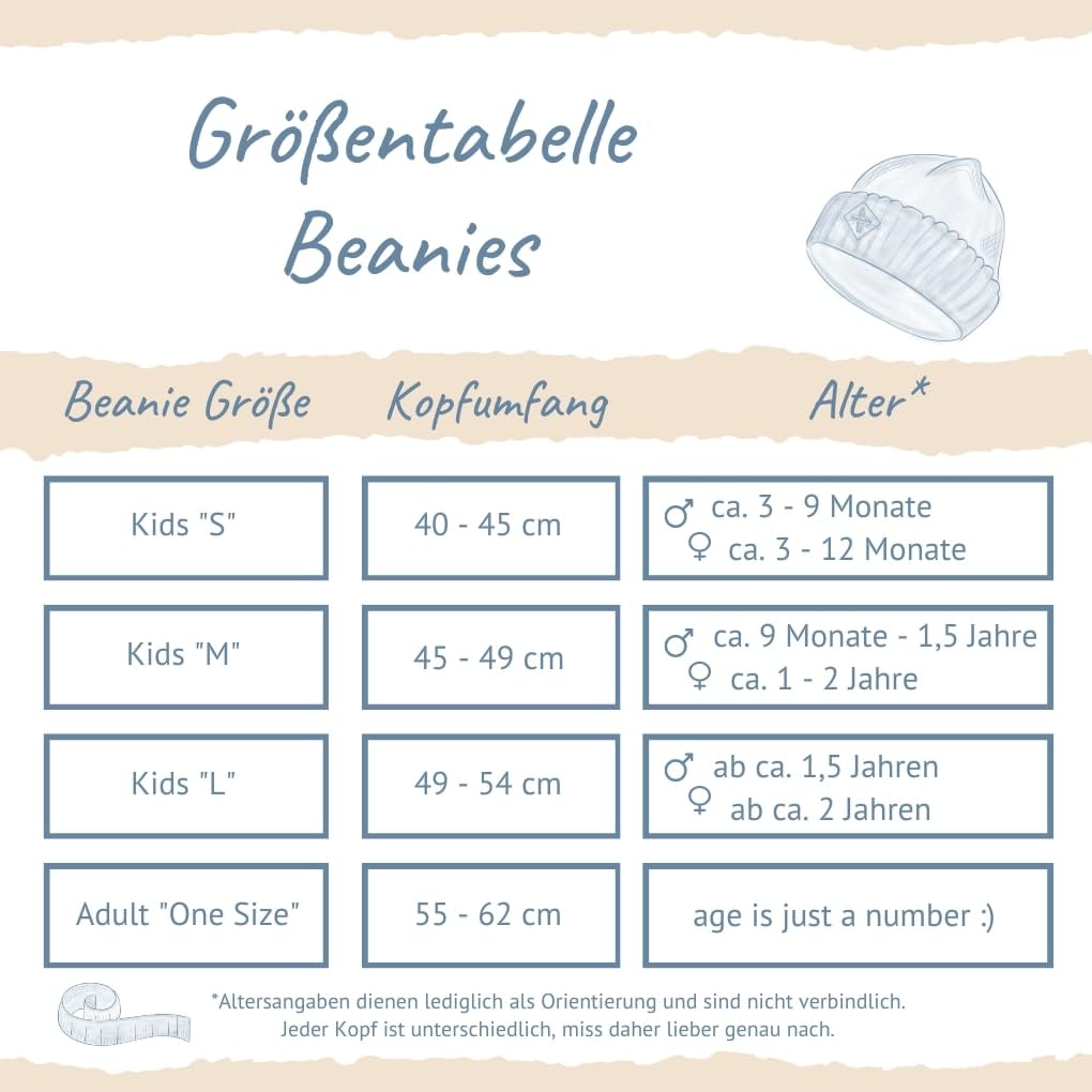 Soulbuddy Beanie - 2er Set Partnerlook | 1 Erwachsenen Wintermütze (One Size) und 1 Kinder Strickmütze (Größe S, M oder L) im identischen Style