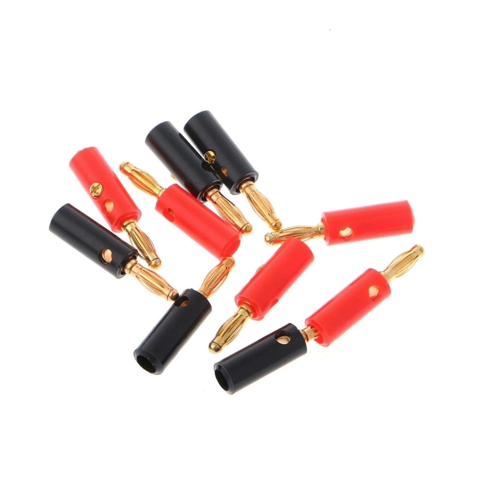 10 szt. 4 mm pozłacana śruba głośnikowa wtyczka bananowa złącze kabel audio