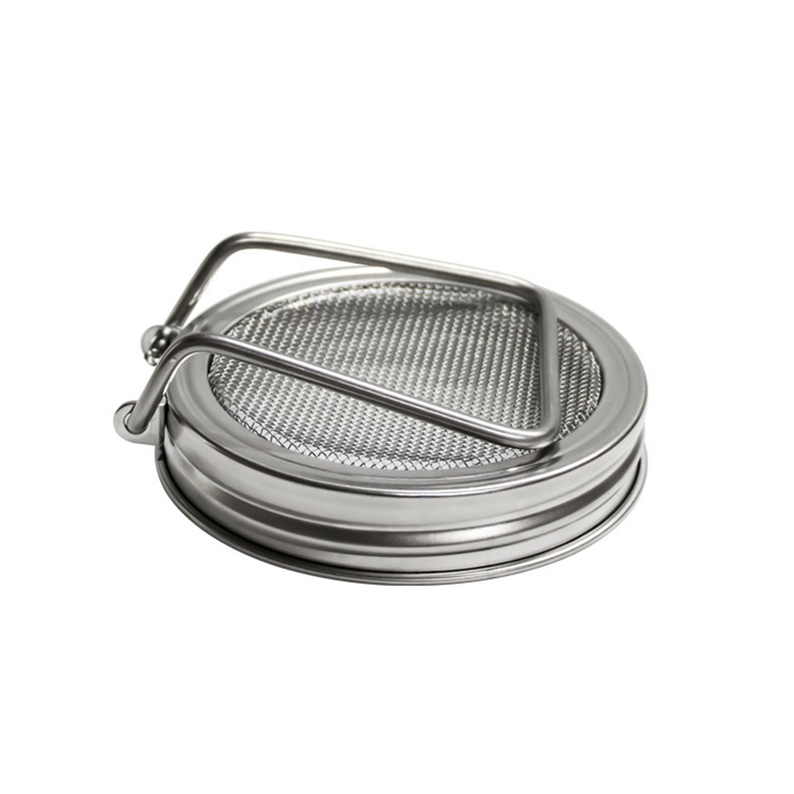 Rustproof Stainless Steel Wide Mouthes Masons Jar Lid with Filter Screen and Sprouting Cover for Food Storage Stainless Steel Masons Jar Lid