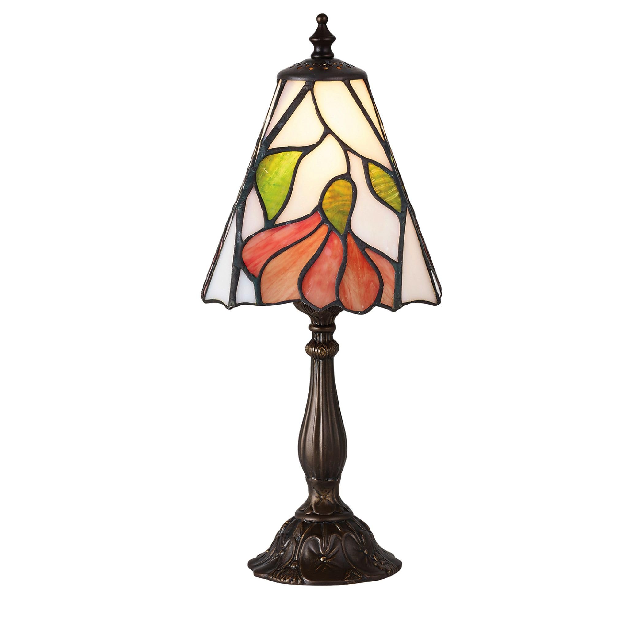 Endon Dark Bronze Botanica Small Tiffany Style Table Lamp - Interiors 1900 63963