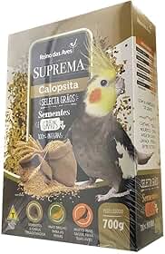 Reino Das Aves Ração Suprema Calopsita Sementes E Grãos 700g