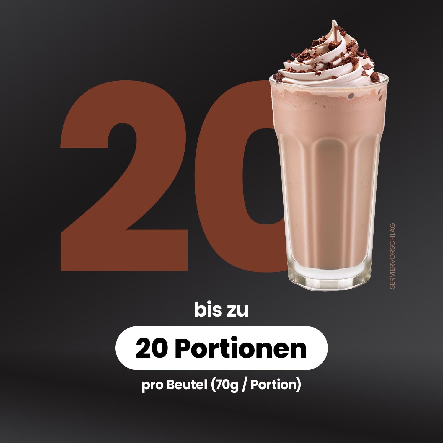 Mammut Nutrition Crash Weight Gainer Pulver Chocolate – 1400 g – 518 kcal/Shake für Gewichtszunahme – 80% Kohlenhydrate – 4-Komponenten Protein – Ideal für Ausdauer- und Leistungssportler