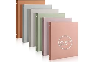 6 Pcs Cardboard Binders for Comprehensive Document Organization