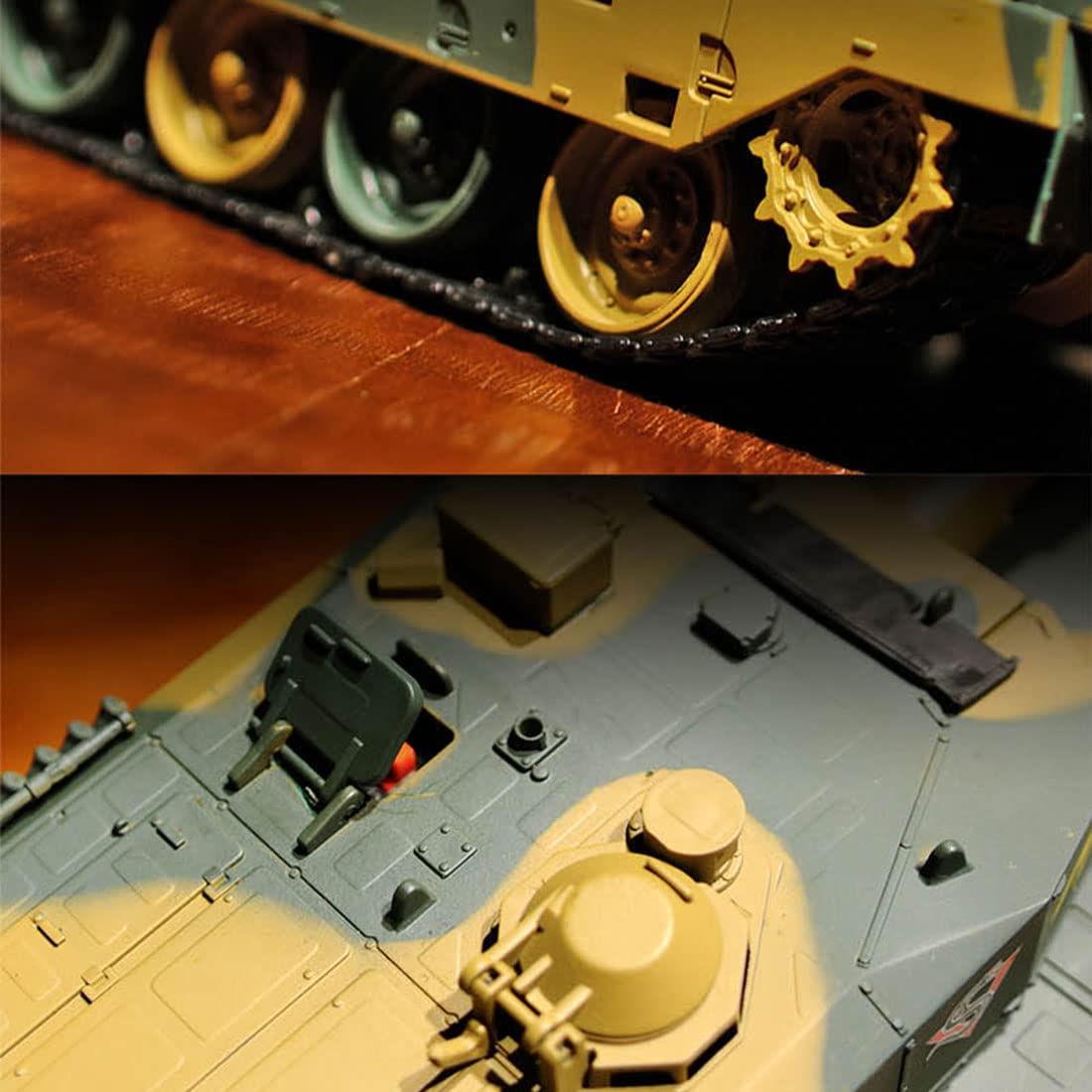 RC Leopard2 czołg A5 ze światłami i efektami dźwiękowymi, skala 1/24, pilot zdalnego sterowania, czołg z odrzutem, realistyczny model wojskowy do zabawy wewnątrz i bitew wieloosobowych
