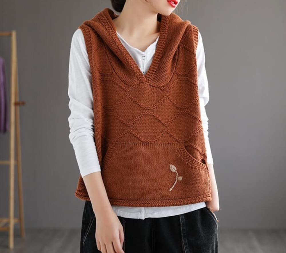 Damen Strickweste V-Ausschnitt - Ärmellose Pulloverweste Für Herbst & Winter