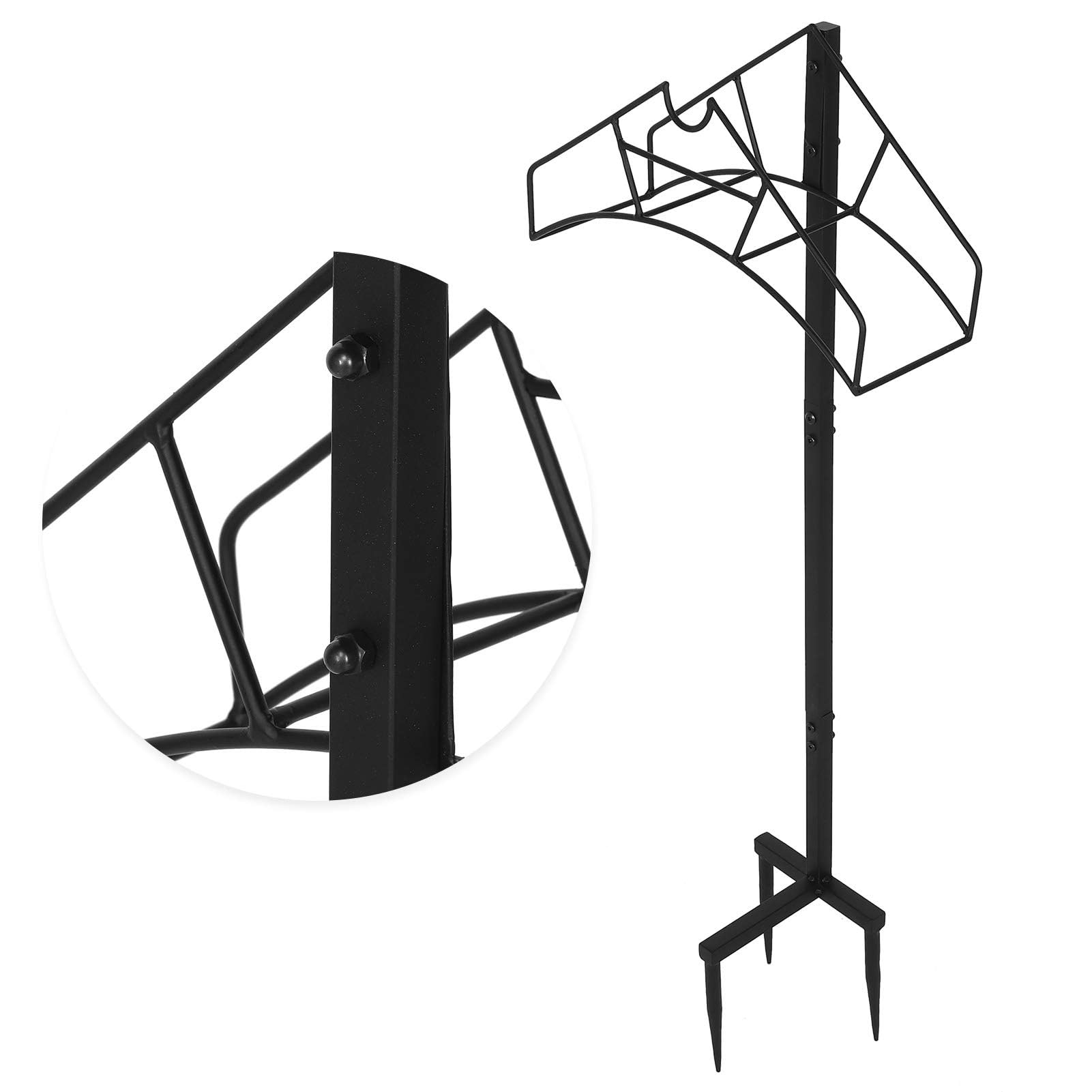 Uchwyt węża ogrodowego do bębna na wąż wodny 39 x 109,5 x 17 cm uchwyty na wąż ogrodowy uchwyt węża ogrodowego uchwyt na wąż pionowy żelazny uchwyt na wąż narzędzia, nośnik 50 kg