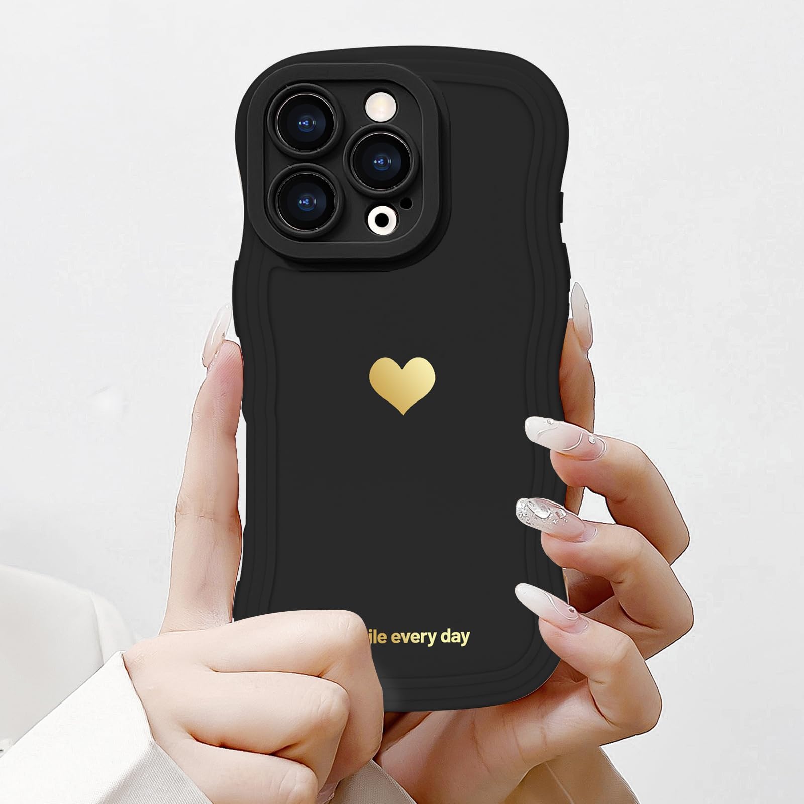 Amazon.com: LAPOPNUT for iPhone 16 Pro Max Case Cute Heart Simple