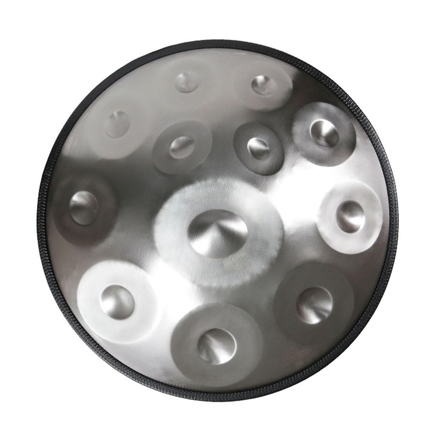 Instrument dla dorosłych w tonacji molowej 12 nut 432Hz/440Hz Bębenek stalowy z miękką torbą na rękę, 2 młotki do handpanu, stojak na handpan (kolor: fioletowy, rozmiar: 440Hz) (440Hz)