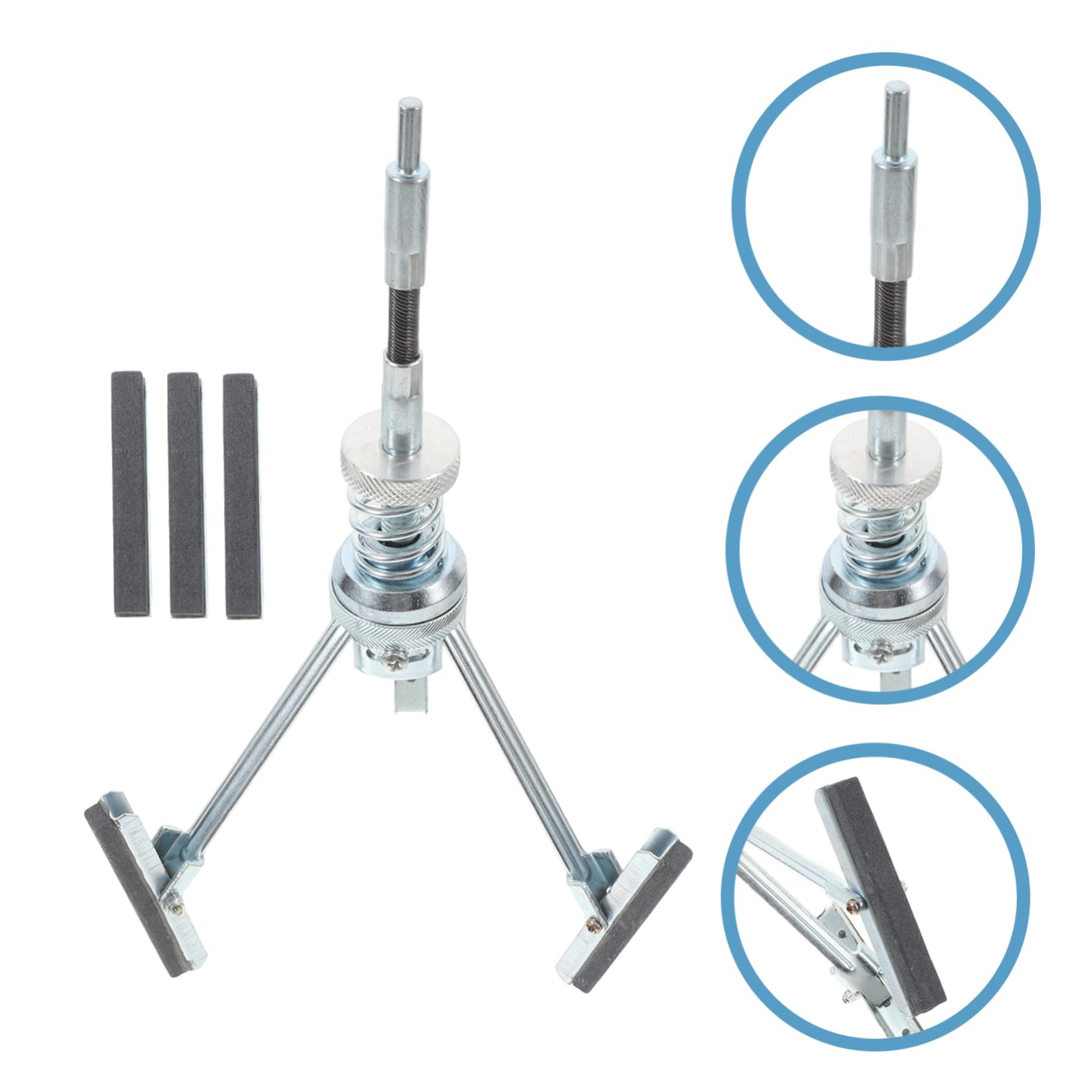 Utensile per Levigatura Cilindro a Tre Artigli in Acciaio Inox | Finitura Interna del Diametro, Colore Argento, Uso Industriale e Personale