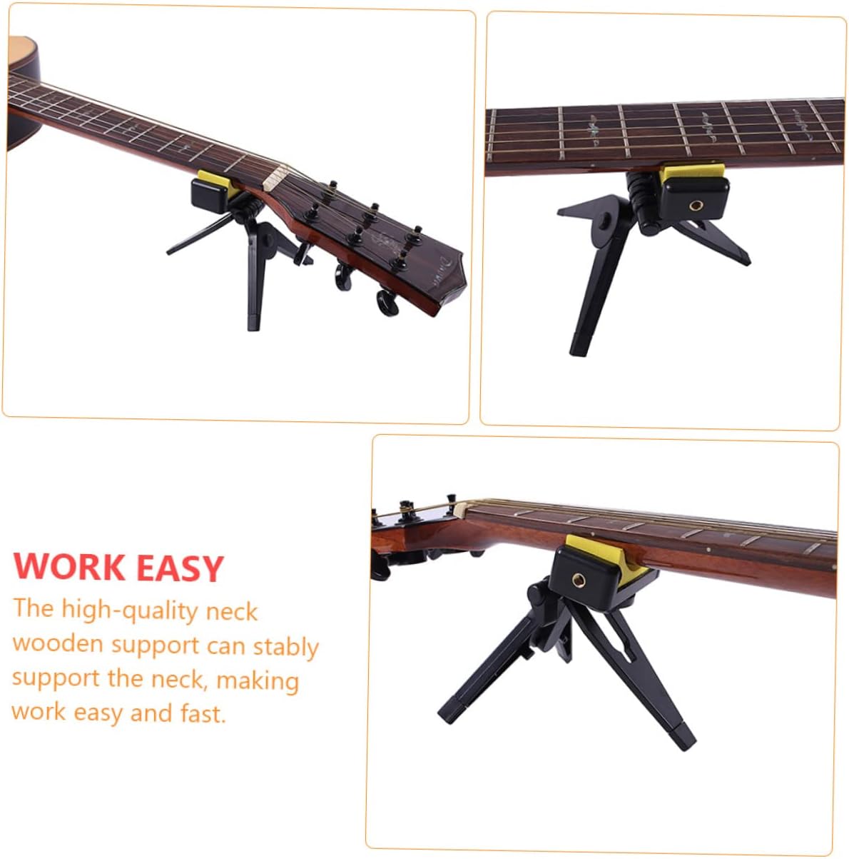 VICASKY 3pcs Guitar Neck Support Pillow Neck Rest for Bass String Instruments Stable from Scratches Easy to Use for Various Guitars Musical Instruments