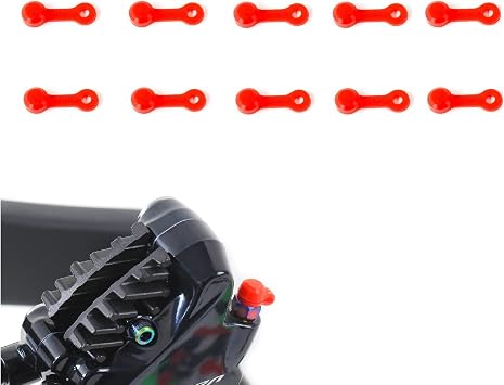 Pack of 10 Bleed Fitting Rubber Caps for Bike Hydraulic Disc Brake, Screw Dust Cover Fitting Cap for Mountain Road Bicycle MTB Hydraulic Disc Brake