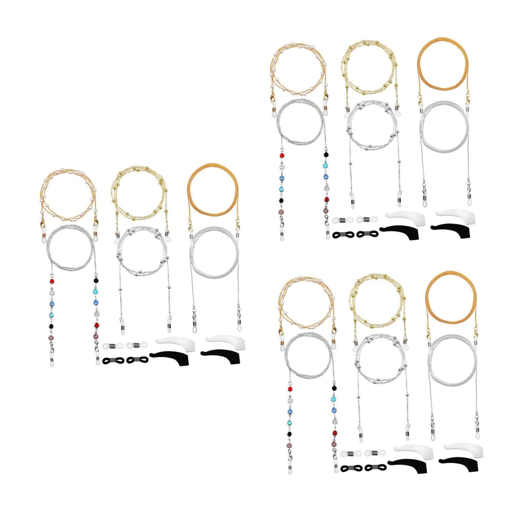 VALICLUD Cadena De Máscara De Cadena Para Gafas Cordones Para Anteojos Anti-perdida Gafas De Sol Negras Gafas De Sol De Moda Cadenas De Anteojos Cuerdas Para Gafas Creativas Cobre