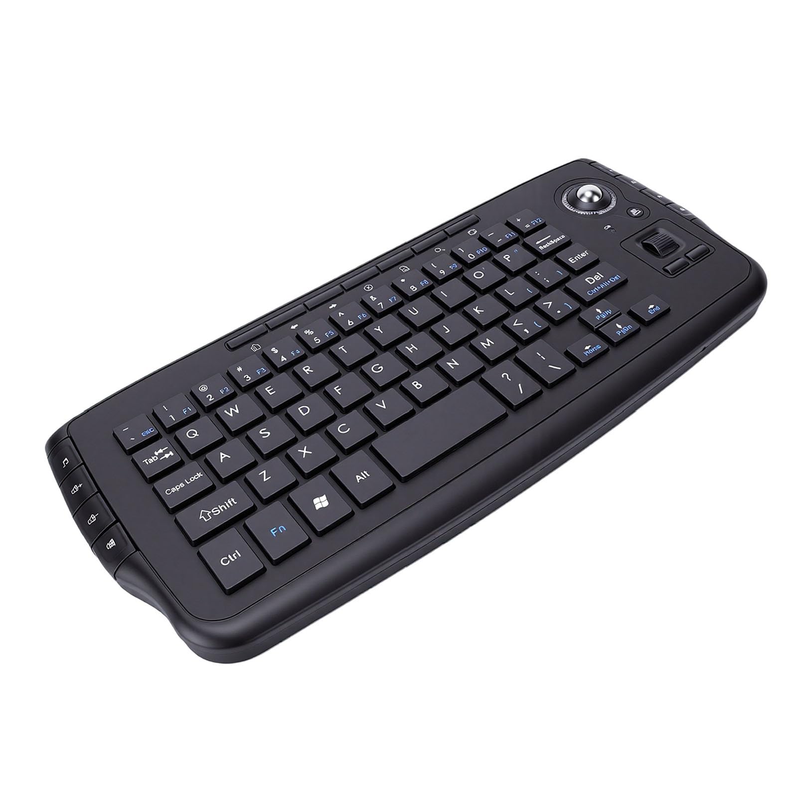 Zunate Bezprzewodowa Klawiatura 2,4 GHz z myszą Trackball, Przenośna Klawiatura Multimedialna do Komputera PC z Systemem Android TV Box HTPC IPTV