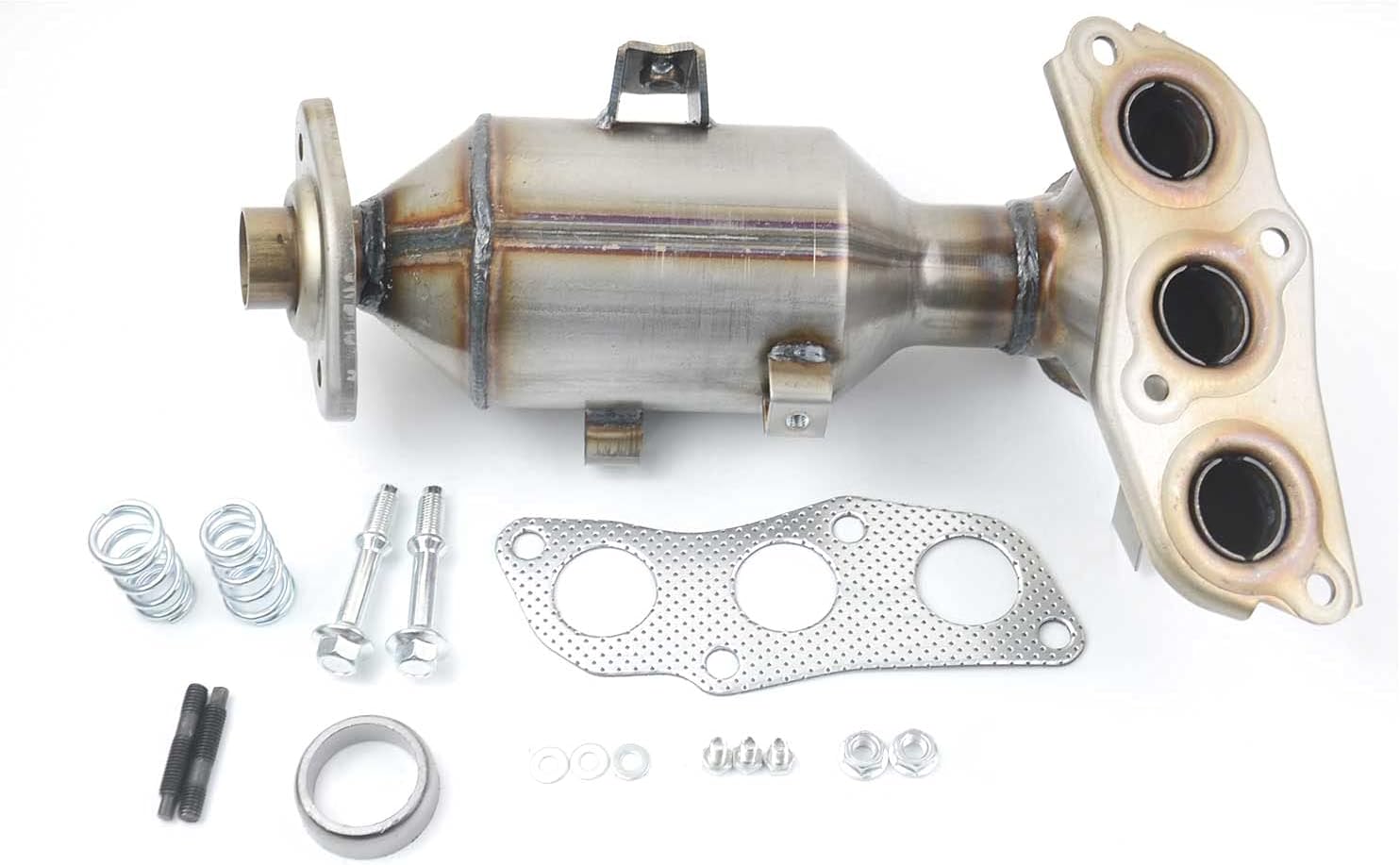 ZHUQUE Catalytic Converter with Gasket Kit 0342L5 0342.K8 1714040030 17140-0Q010 C1 PM, PN_ 1.0/107 1.0 / Aygo 1.0