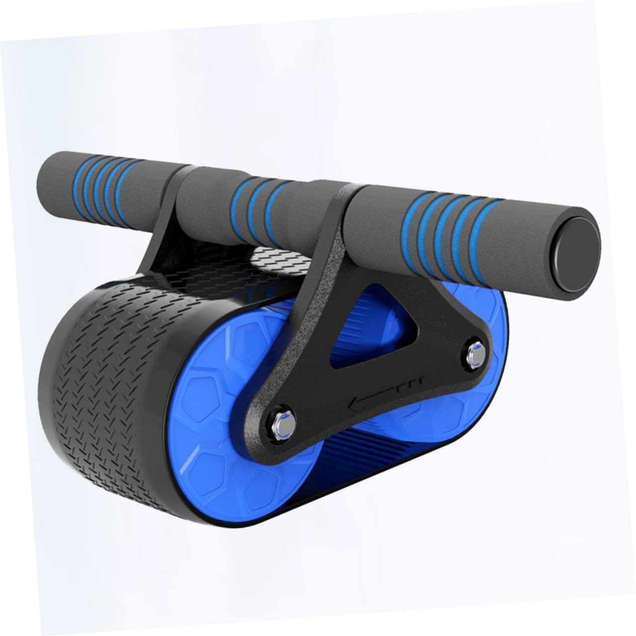 Ruota Addominale Fitness Abs Gomma Blu, Rullo Professionale | Tank Wheel Ispessita, Uso Quotidiano e Upper Body Workout, per Uomini e Professionisti