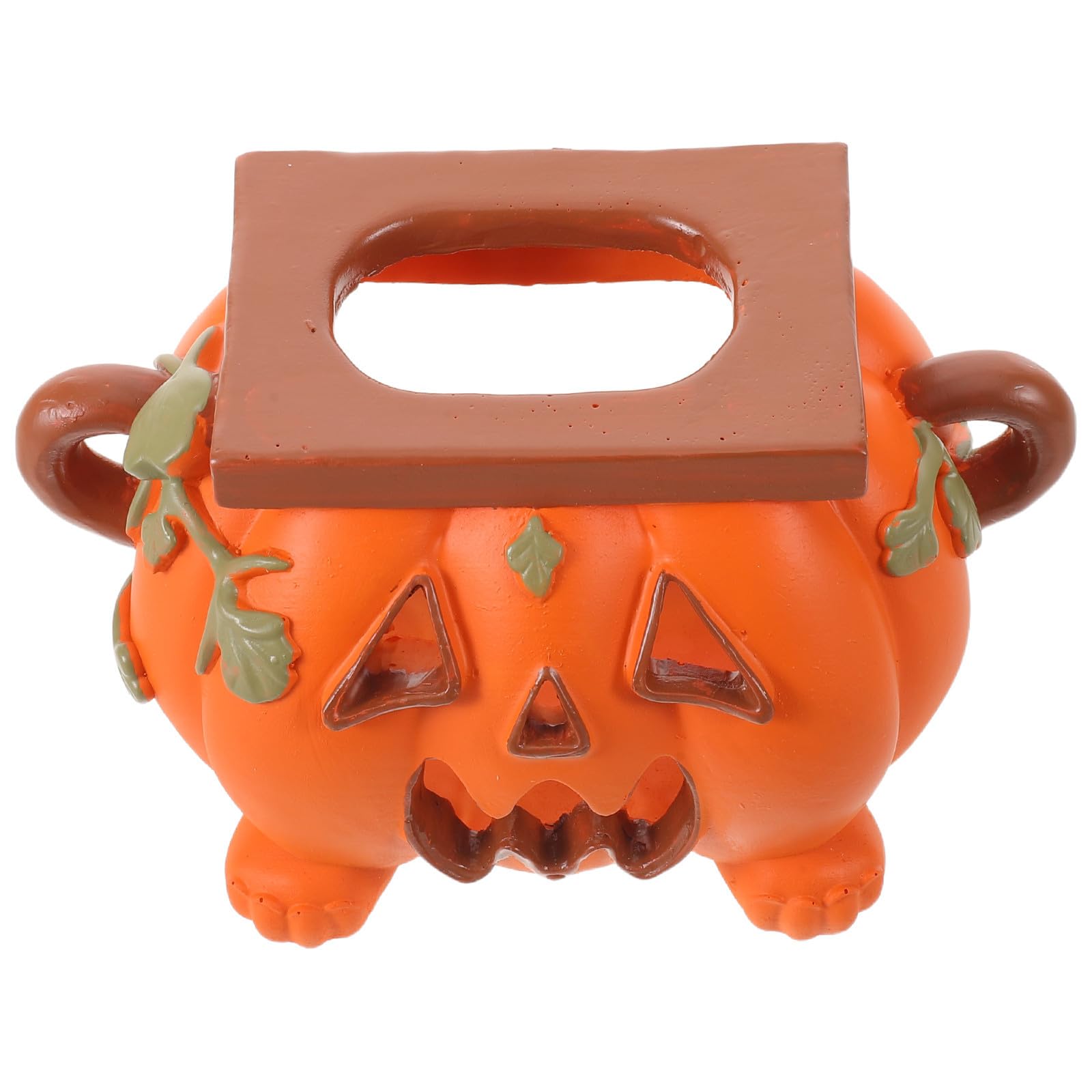 Boîte à mouchoirs citrouille pour ranger vos mouchoirs jetables avec style à Halloween