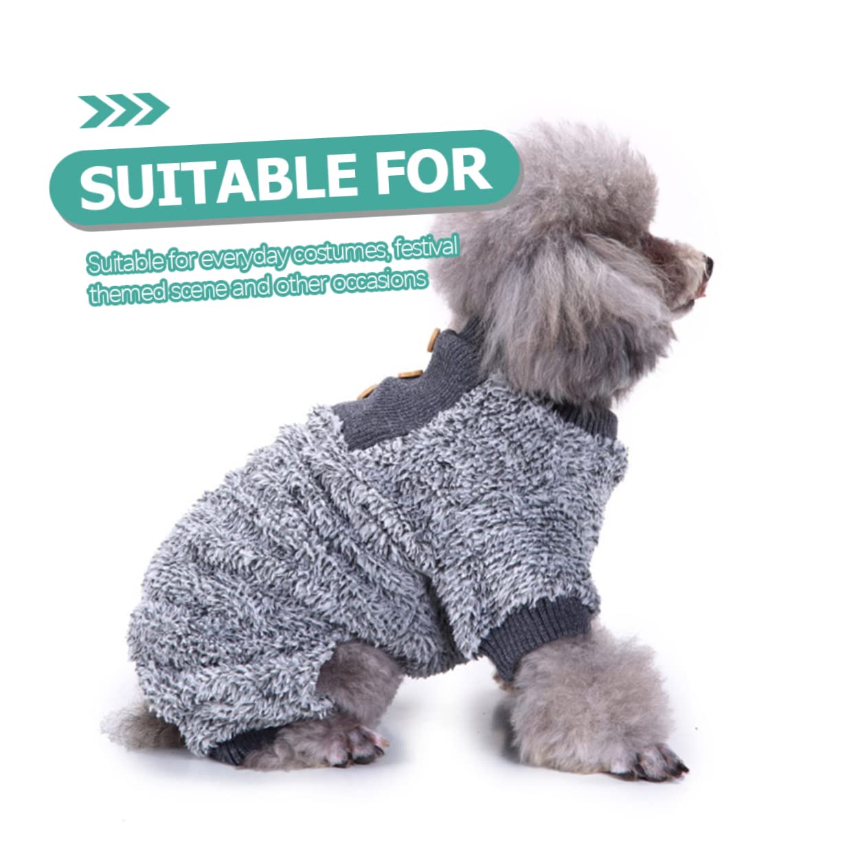 Mipcase 4pezzi Pigiama Per Cani Adorabili Costume Notturno Confortevole Per Cuccioli Abbigliamento Per Animali Domestici Per Casa e Feste
