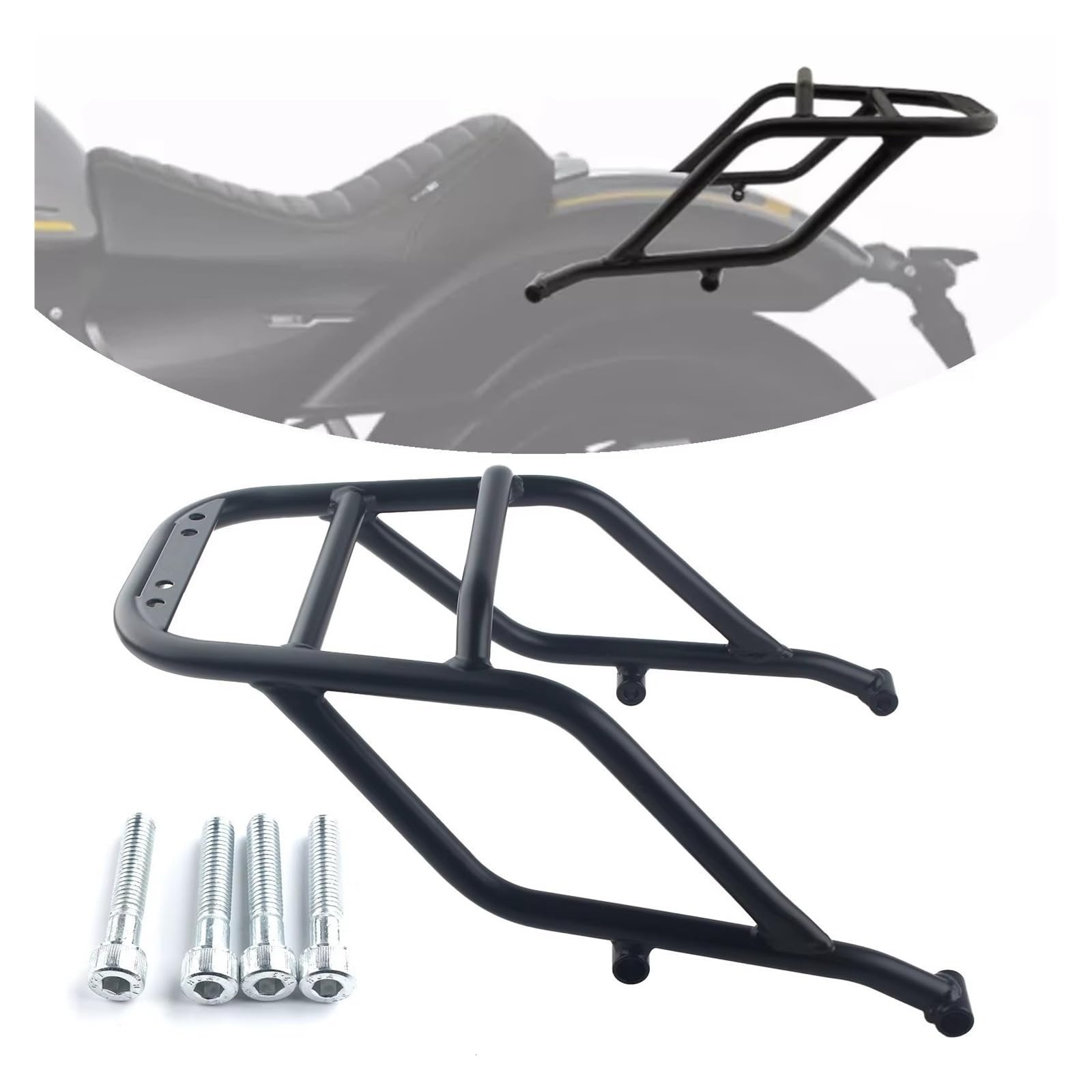 Gepäckträger Topcasehalter Für R12 2024 2025 Matt Schwarz Hinten Gepäck Rack Träger Halterung 1PCS
