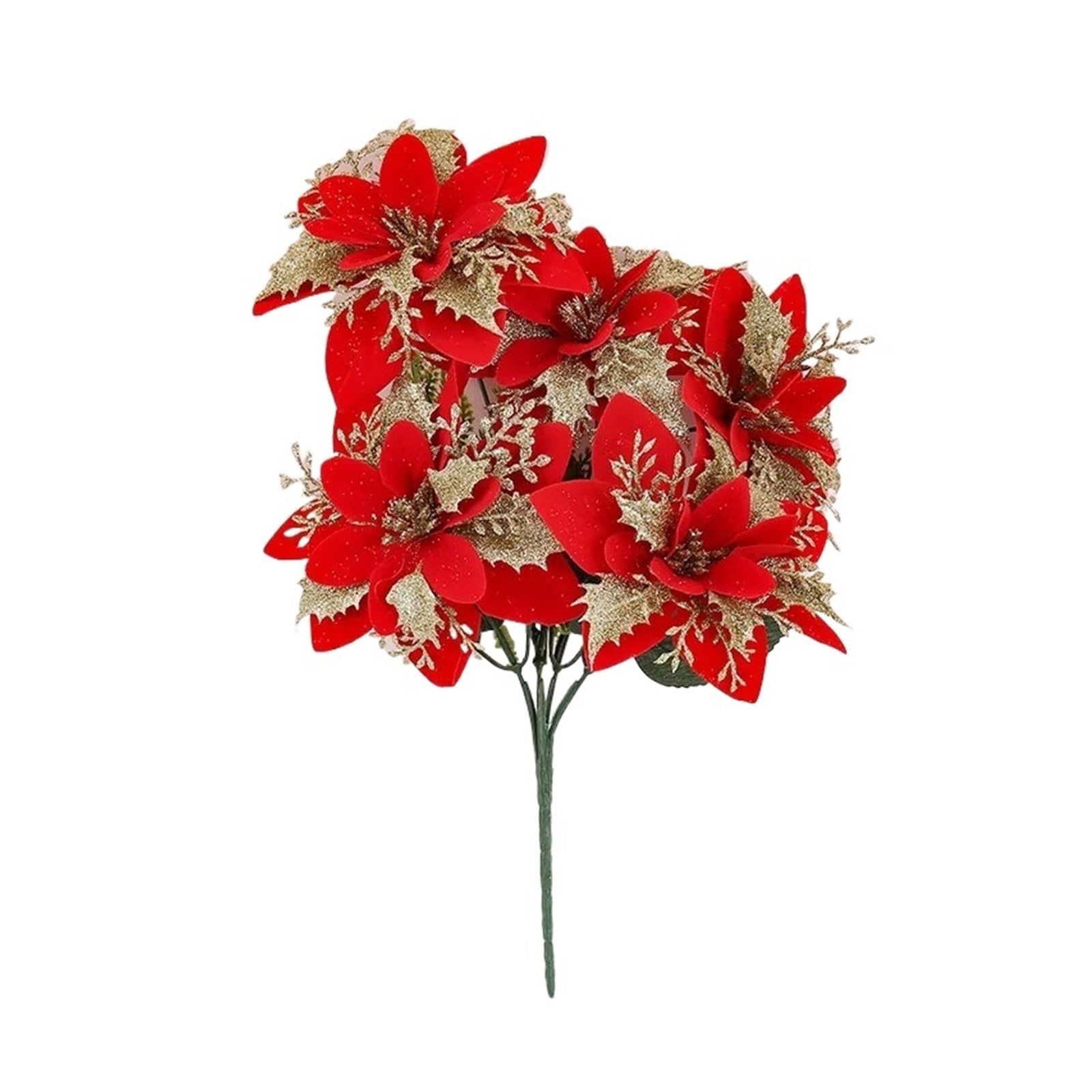 Casetlong 3Pcs Artificial Flower Bouquets For Home Decor Ornaments Wedding Party Event Arrangement(Blue)