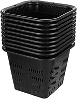 Vista 1 de 10 piezas hidropónico de cuenca hidropónica red macetas de red macetas para orquídeas vivero, macetas cuadradas de orquídeas, macetas de orquídeas