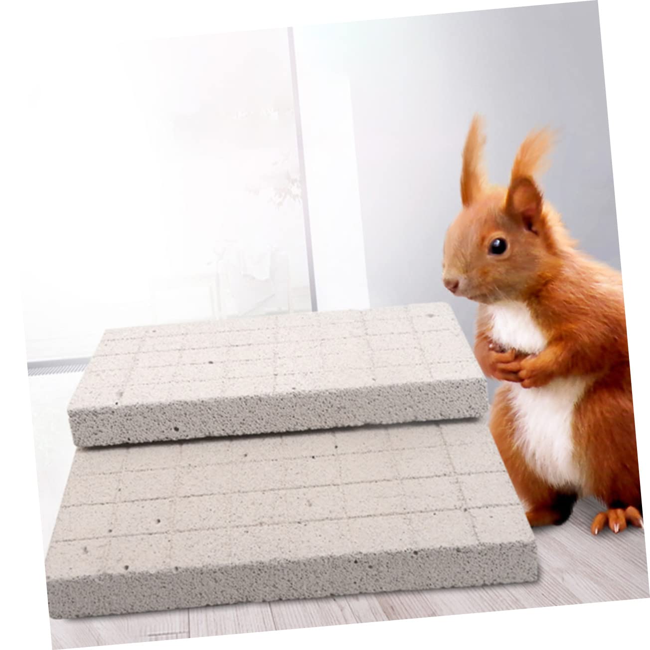 POPETPOP Schleifklauenbrett für Kleintiere als Fußpolster von Meerschweinchen und Meerschweinchenfüße Matte im Käfig als Rabbit Toys zur Nagelpflege