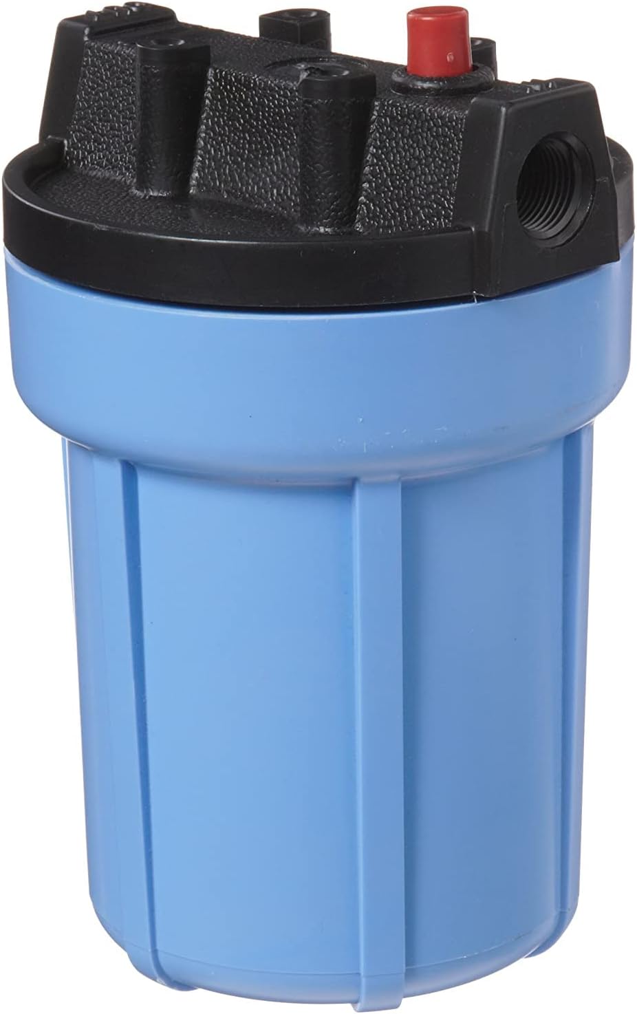 Pentair Pentek 158203 Traditional Slim Line Filter Housing, 1/2" NPT #5 Under Sink Opaque Water Filter Housing with Pressure Relief Button, 5-Inch, Blue