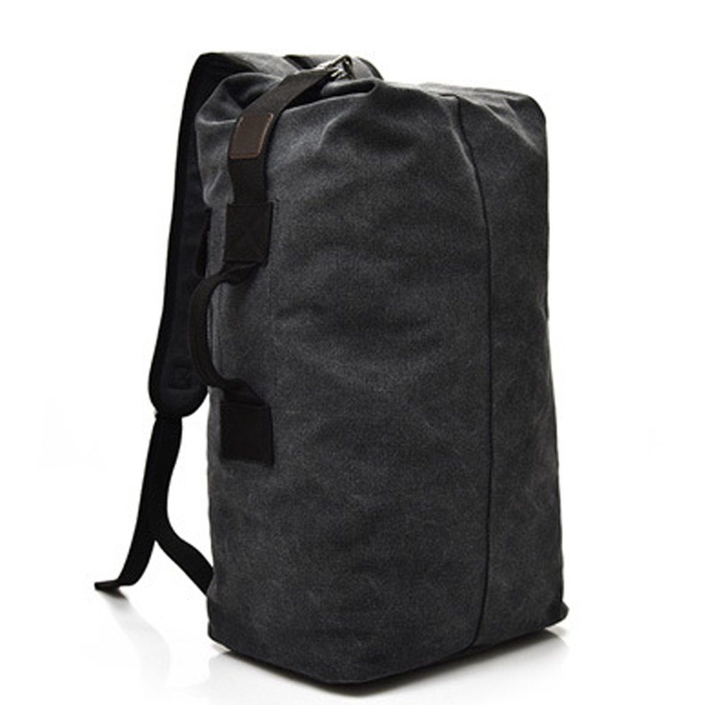JellybroMilitary Duffel Bag Top Load Double Strap Canvas Backpack Army Travel Big Size