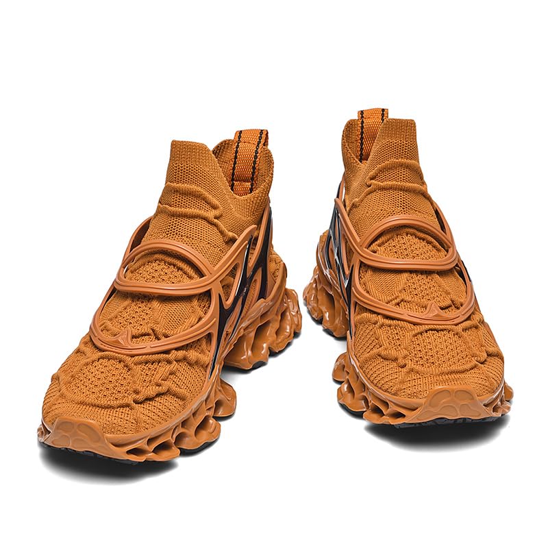 Image of Men's Sneakers for Men Shoes Blade Tennis Mens Trail Running Athletic Fashion Shoe Man Black White Brown Blue Orange Size Basketball Runner