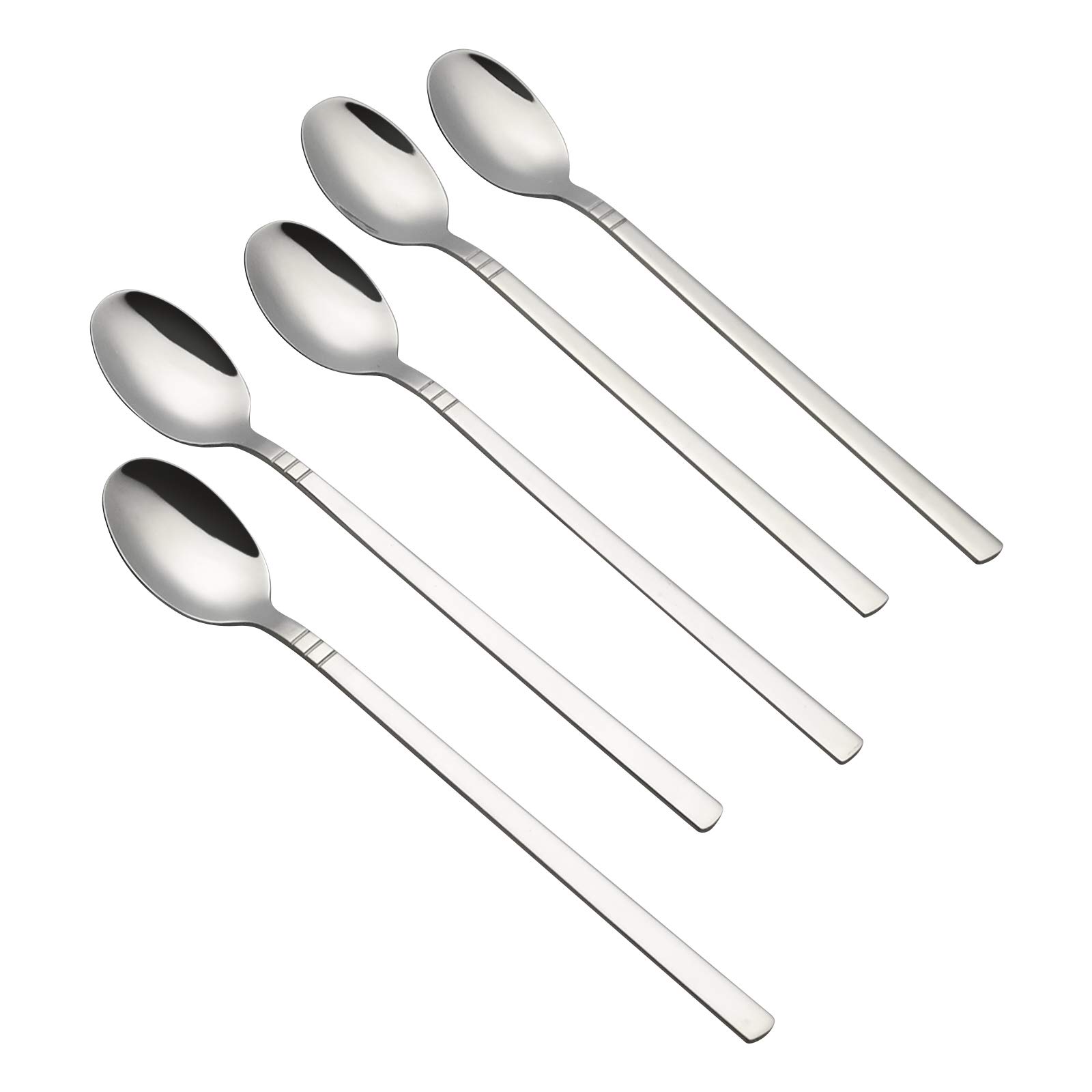 12 Piece Long Ice Tea Spoon, Stainless Steel Long Handle Stirring Spoon