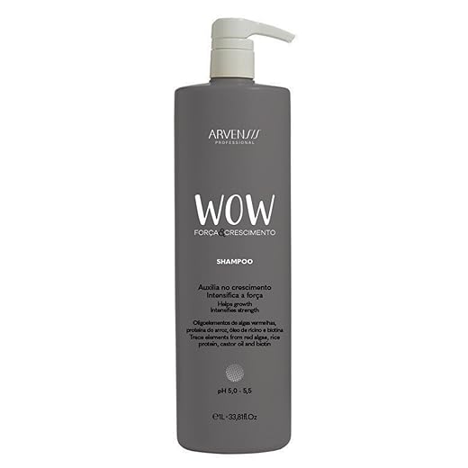Arvensis – Shampoo Wow 1L | Limpeza Suave, Hidratação, Brilho Intenso, Fórmula Vegana, Uso Diário