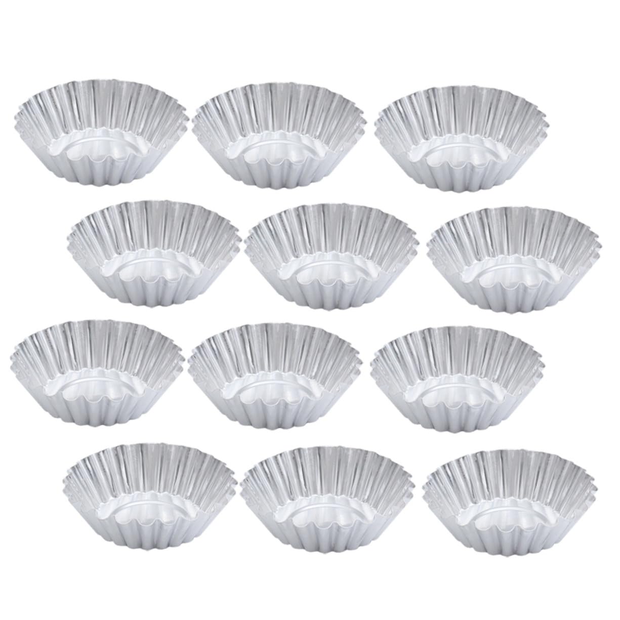 Gadpiparty 100pièces Moules à Cupcakes et Tartelettes Alliage Aluminium Caissettes de Cuisson pour Muffins et Gâteaux