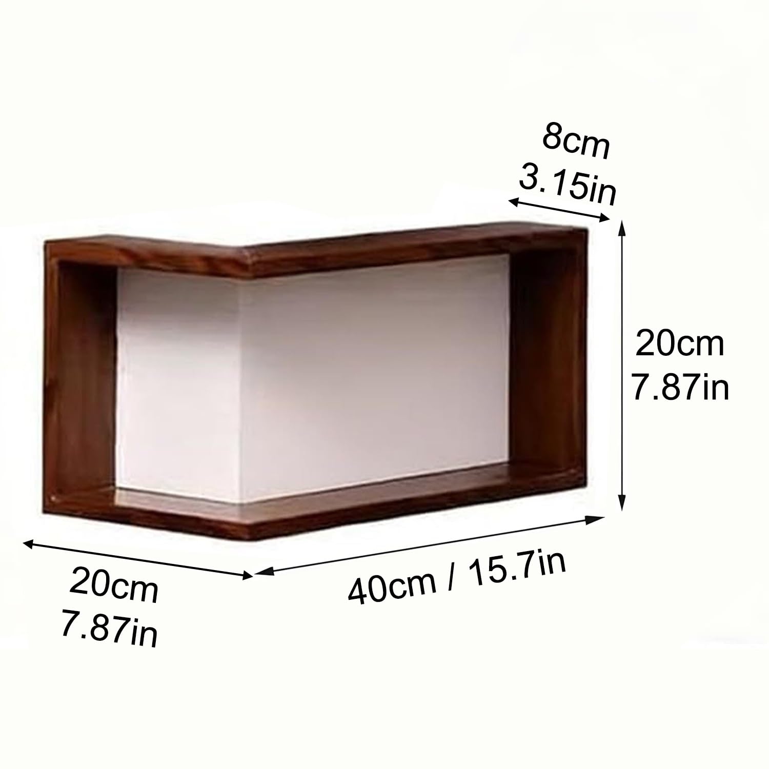 Moderna lampada da parete a LED angolare e mensola sospesa, design illuminato per soggiorno, camera da letto, ufficio, elegante soluzione di illuminazione decorativa per la casa e lo spazio di lavoro