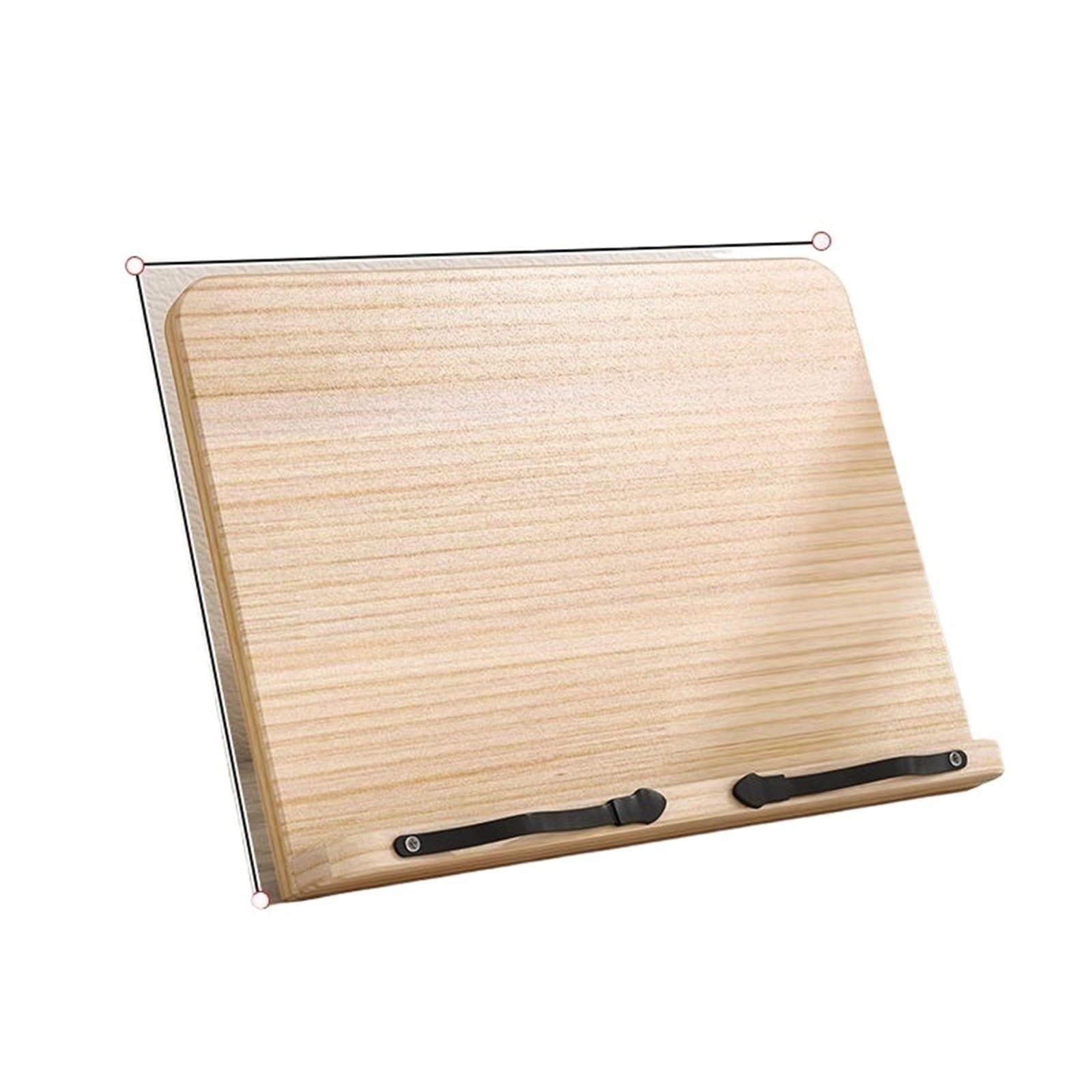 Solid Wood Reading Stand Students Adults Multi functional Adjustment Computer Book Holder para lectura(28x20cm)