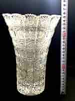 Amazon.co.jp: 大型 ボヘミア クリスタル フラワーベース 花瓶25.5cm