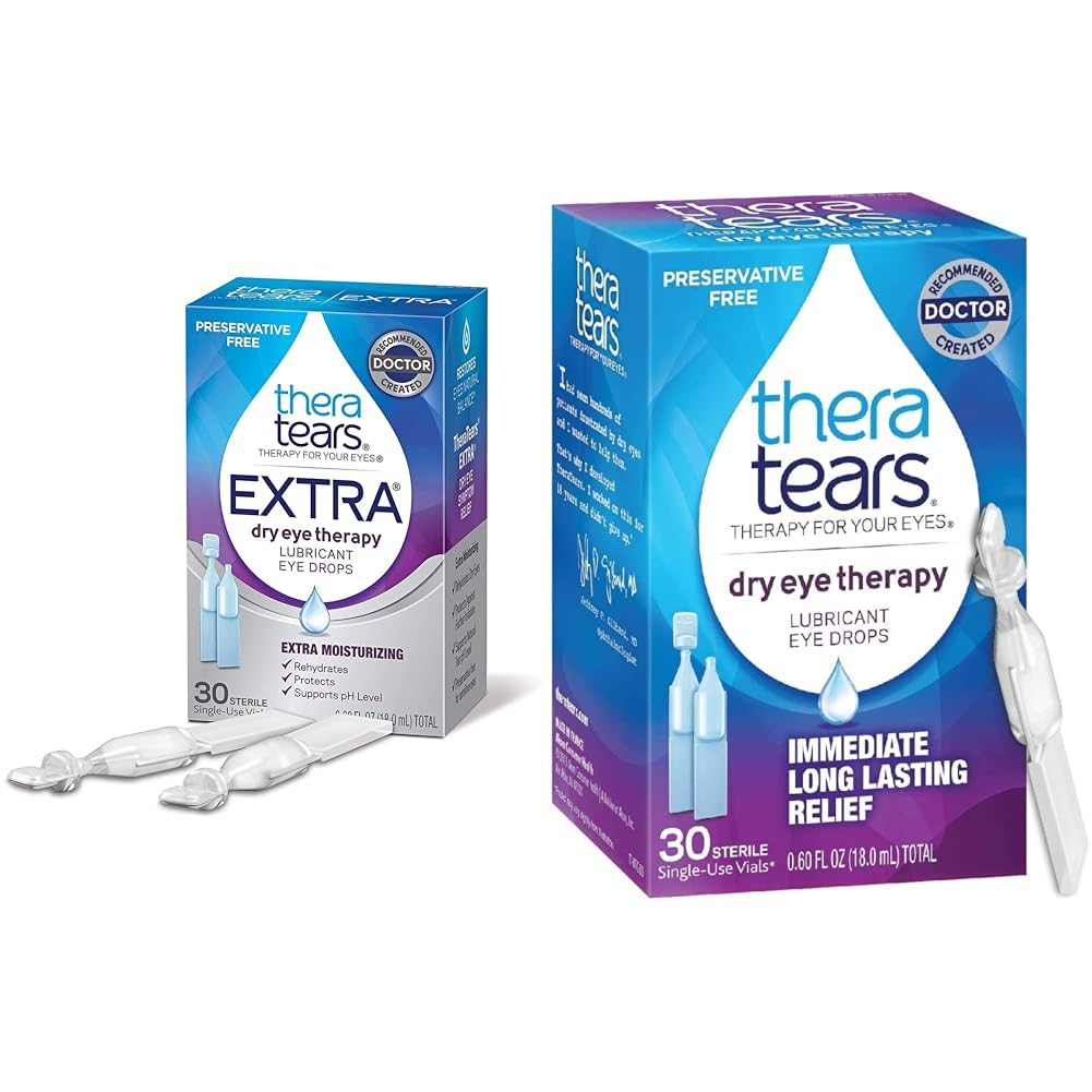 TheraTears Extra Dry Eye Therapy Lubricant Eye Drops 30ct Dry Eye Therapy Lubricating Eye Drops 30 Vials