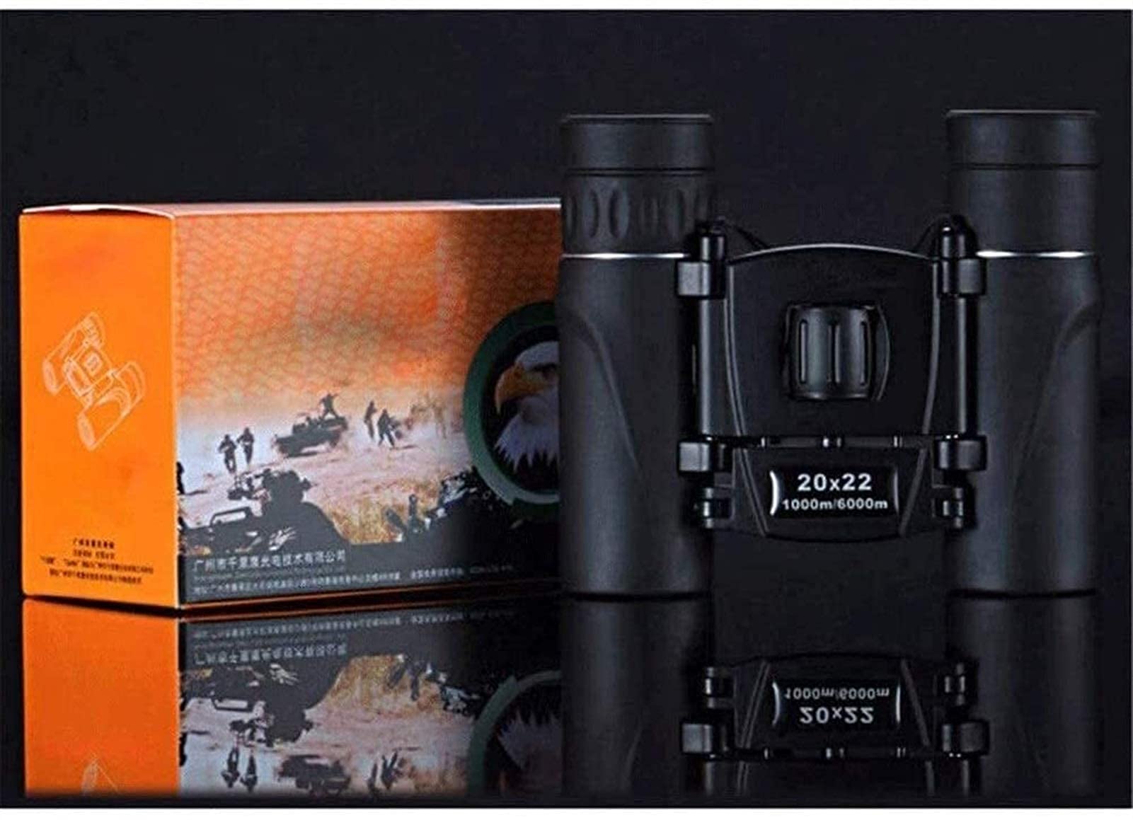 Binocolo Compatto per Adulti Telescopio Impermeabile per binocolo HD ad Alta Potenza per Il Birdwatching Caccia da Viaggio per osservare Le Stelle