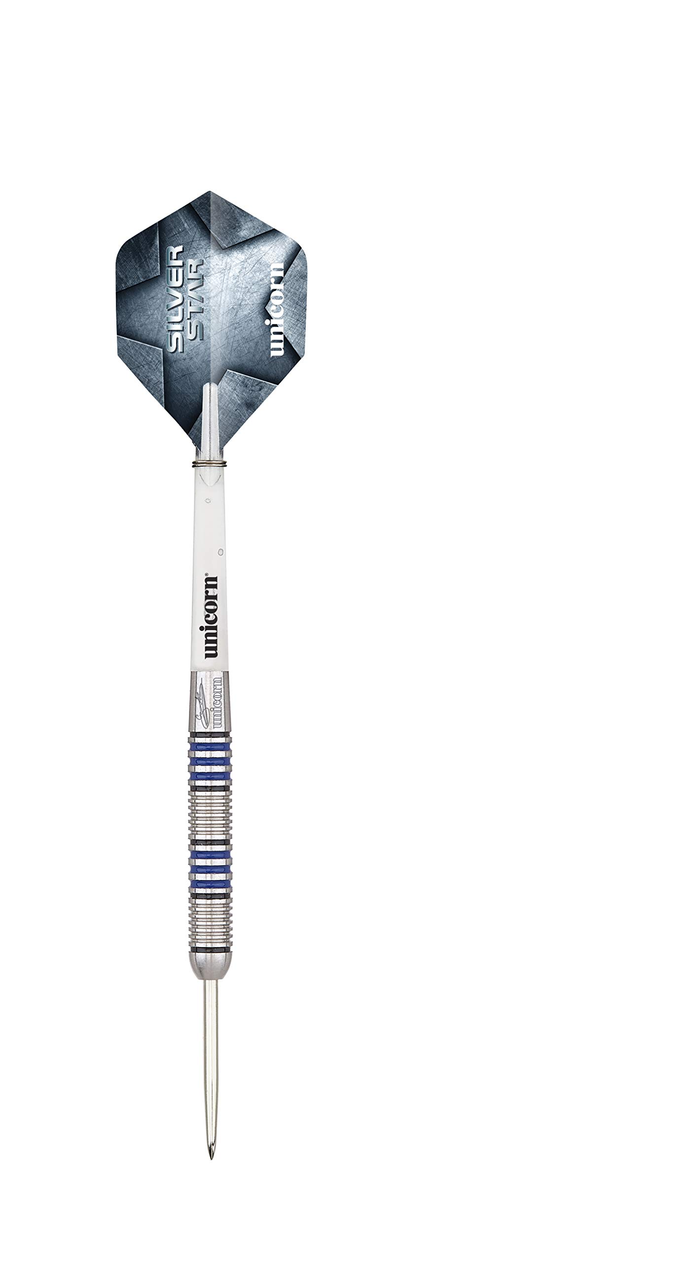 Set Fléchettes Gary Anderson Unicorn - Tungstène Naturel - Pointe Acier 49cm - Gripper 3 Tiges