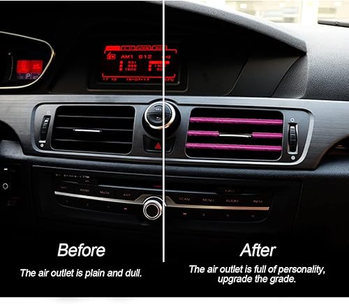 Miniatura 15 de 20 ribetes decorativos para aire acondicionado, universales, impermeables, flexibles, accesorios para interior de automóvil para la mayoría
