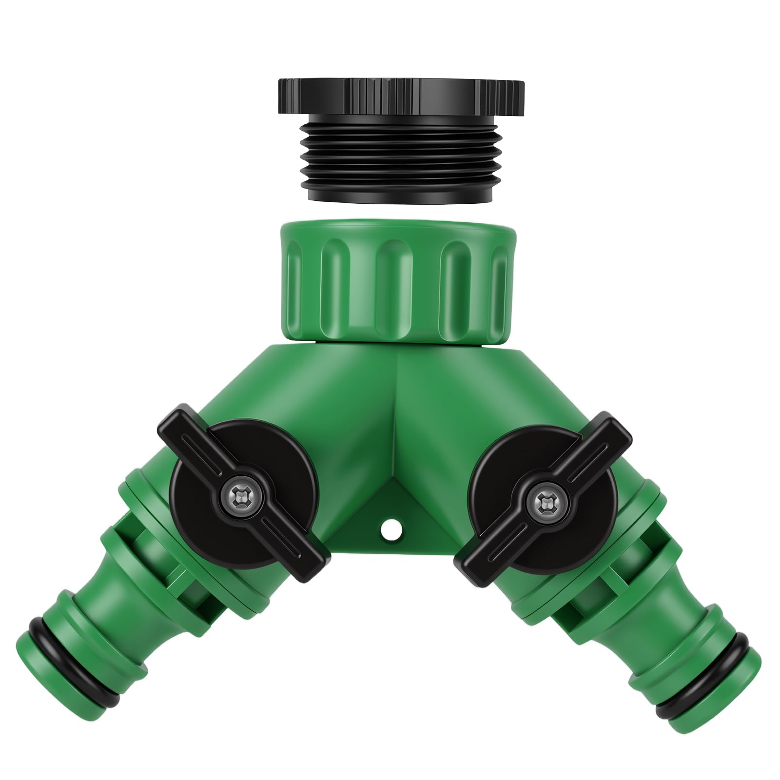 NUTKIT Garden Hose Splitter, Y Water Tap Splitter (Green)
